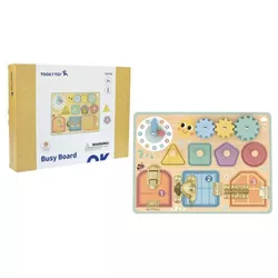 купить Развивающая доска Tooky Toy TJ473N Busyboard Doors and Gears, 60621 в Кишинёве 