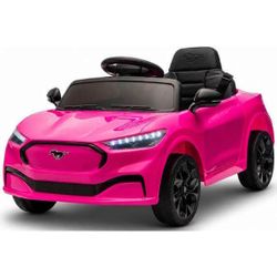 cumpără Mașină electrică pentru copii Kids car 8010341-2CR_Pink Ford Mustang Mach-E, 24V5AH, scaune din piele în Chișinău 