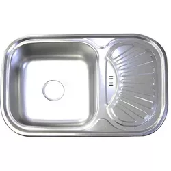 купить Мойка кухонная Rubano 120791incastrabila 750x490x180mm. (stânga), INOX, periat-0,8mm в Кишинёве 