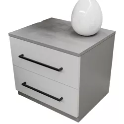 cumpără Noptieră Bayro Serenity 550x500x450 серый асфальт фасад серый în Chișinău 