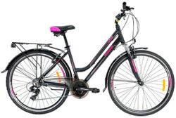 купить Велосипед Crosser CITY 700C 28" *18" Black/Pink 700C-2054-21-18 в Кишинёве 