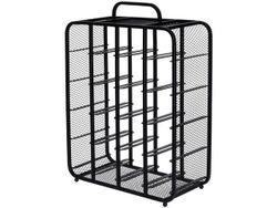 Suport de 20 sticle Valiza 5 nivele 63X45X20cm, metal, negru