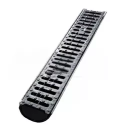 купить Аксессуар для дома Uniplast 16008 Gratar fonta canalizare cu rigola 750x130x130 mm 18 kg EN124 D400 (tava rotunjita) в Кишинёве 