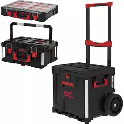 cumpără Sistem de depozitare a instrumentelor Milwaukee 4932498984 Set din 3 cutii PACKOUT cutie cu roti, sertare si organizator în Chișinău 