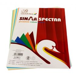 Цветная бумага A4 10цв 50л