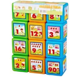 купить Игрушка M-Toys 13013 Cuburi Matematica 12 buc в Кишинёве 