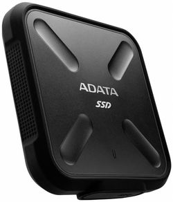 256GB (USB3.1/Type-C) ADATA Portable SSD "SD700", Black