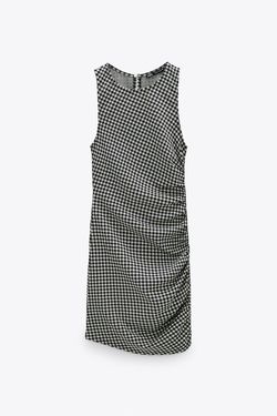 Платье ZARA Черно-белый 4215/418/064