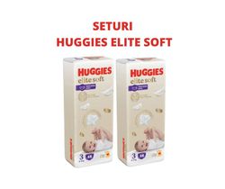 1 Set 2 pachete scutece-chiloțel Huggies Elite Soft Pants  Mega 3  (6-11 kg), 2x48 buc