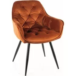 купить Стул Signal Cherry velvet cynamon bl. 4215 / met. czar в Кишинёве 