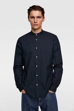 Рубашка ZARA Темно синий 8211/311/401.