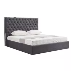 cumpără Pat Mobhaus Nadia 160х200 (Dark Gray) în Chișinău 