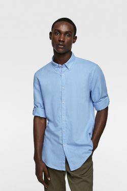 Рубашка ZARA Голубой zara 7545/402/400