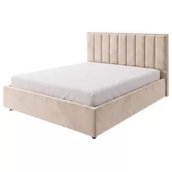 купить Кровать Fabrik Home Charlotte 1600 Бежевая (Ткань Mango 1303) в Кишинёве 
