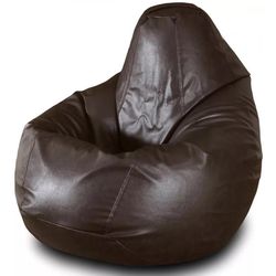 купить Кресло-мешок BeanBag BM0567, Груша из глянцевой экокожи Max, L, Коричневый в Кишинёве 