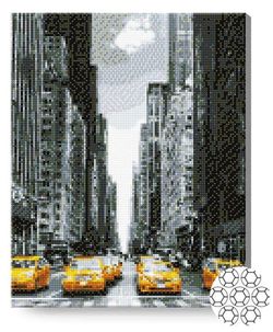 купить Картина по номерам Art Gallery GA82958 Mozaic cu diamante 40x50cm Taxiurile galbene din New York в Кишинёве 