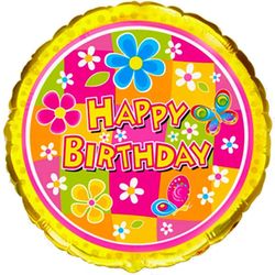 Happy Birthday - С Цветочками
