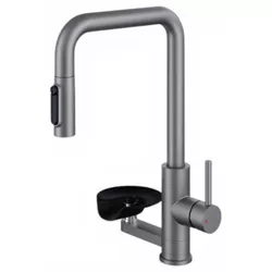 cumpără Bateria bucătărie Backer KIT 3249PF Gun Grey în Chișinău 