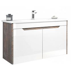 купить Шкаф под умывальник Orka Lago 85 Brown Stone/White в Кишинёве 