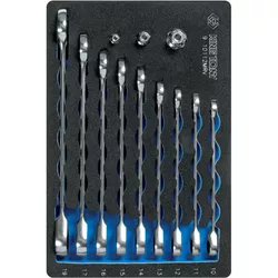 cumpără Cheie fixă King Tony 9-10112MRV ключи комбинированные с трещоткой, 10-19 мм, 12 пр. (FOAM) în Chișinău 