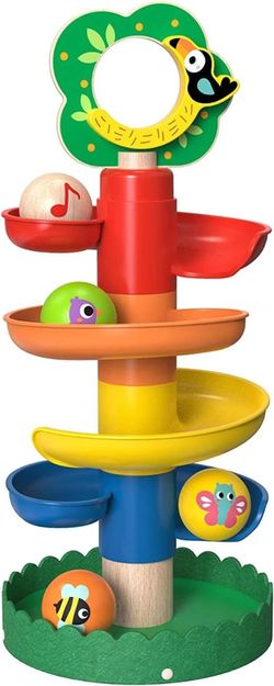 купить Игрушка Tooky Toy R25 /31 (75845) Деревянная игрушка с шариковой дорожкой TK735 в Кишинёве 