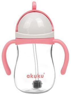 cumpără Cană cu pai Akuku A0676 Weighted Straw Pink în Chișinău 