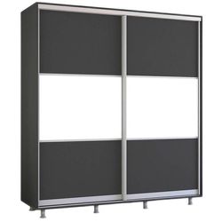 cumpără Dulap Mobildor-Lux Aron cu uși glisante orizontal (220x60x240H cm) Anthracite în Chișinău 