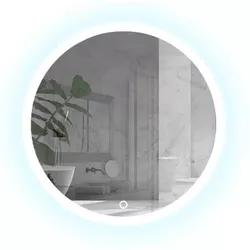 cumpără Oglindă baie Uniplast LM-209.6060 (rotunda cu janta) 60x60 cm IP44 în Chișinău 