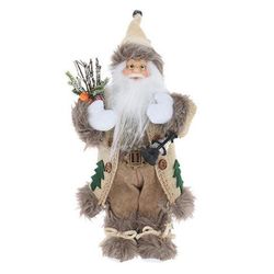 купить Новогодний декор Promstore 03295 Дед Мороз с рождественскими ветками 37cm в Кишинёве 