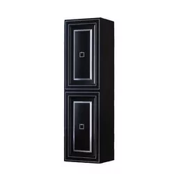 купить Шкаф-пенал Orka Style 138x40x32 Black Gold в Кишинёве 