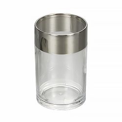 WARSAW стакан отдельностоящий, поликарбонат, нержавеющая сталь, сатин RJAC022-04NI