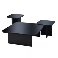 cumpără Măsuţă cafea Trendy Jazz, Negru, Fume, set în Chișinău 