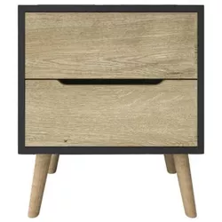 купить Тумбочка Trendy Flora-Anthracite, Sapphire Oak, 50x60x44cm в Кишинёве 