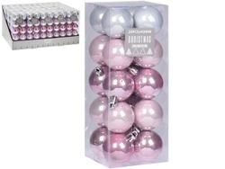 Набор шаров 20X40mm "Whisper Pink" в коробке, пластик