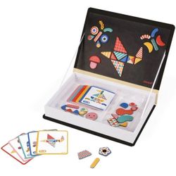 купить Настольная игра Janod J02720 Magnetic book Shapes 43pcs в Кишинёве 