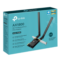 PCIe Wi-Fi 6 Dual Band LAN/Bluetooth 5.2 Adapter TP-LINK "Archer TX20E", 1800Mbps, OFDMA