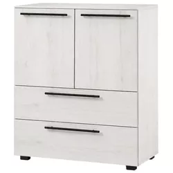 купить Комод Mashtab S12541 Cadiz (800x430x1060) Stejar Alb в Кишинёве 