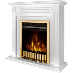 cumpără Șemineu electric ArtFlame Orina & Gala gold, 900x900x270mm, Alb în Chișinău 