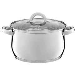 cumpără Cratiță Ambition 60802 Pot With Glass Lid, Berry, 24cm, 8.5L în Chișinău 