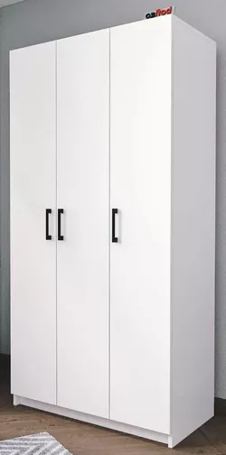 купить Шкаф Nex Home Распашной, 3 двери 180x47x120 см, Белый (26-02-01) в Кишинёве 