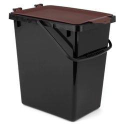 купить Урна для мусора miscellaneous PPH Chadex 11L Black/Brown в Кишинёве 