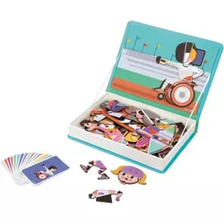 купить Настольная игра Janod J02596 Magnetic book Sports 65pcs в Кишинёве 