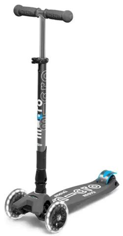 купить Самокат Micro MMD094 Maxi Deluxe Foldable LED Volcano Grey в Кишинёве 