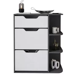 cumpără Raft pentru încălțăminte Bofigo Обувница 18-35-81 Anthracite/White în Chișinău 