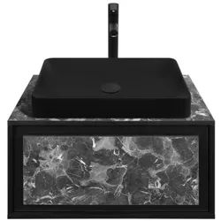 cumpără Dulap pentru lavoar Montebella Set 51.02 800*500 NERO LED 585 Pantera în Chișinău 