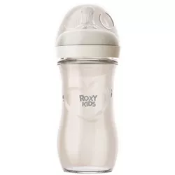 cumpără Cană cu pai Roxy Kids RBTL-008-GLA-I Бутылочка для кормления Natural, стекло, 240мл, 3+ în Chișinău 