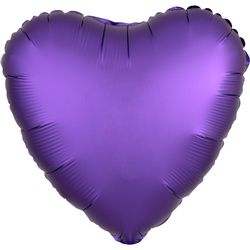 Сердце Фиолетовое Сатин