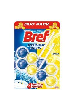 Блок для очищения унитаза Bref Power Activ  Lemon Duo 2*50г
