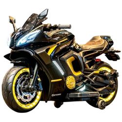 cumpără Mașină electrică pentru copii Richi (63074) Motocicleta negru pe acumulator pentru copii (3188) în Chișinău 