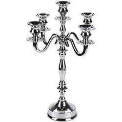 cumpără Lumânare Holland 27464 Christmas Подсвечник никелированный на 5 свечей 39cm în Chișinău 